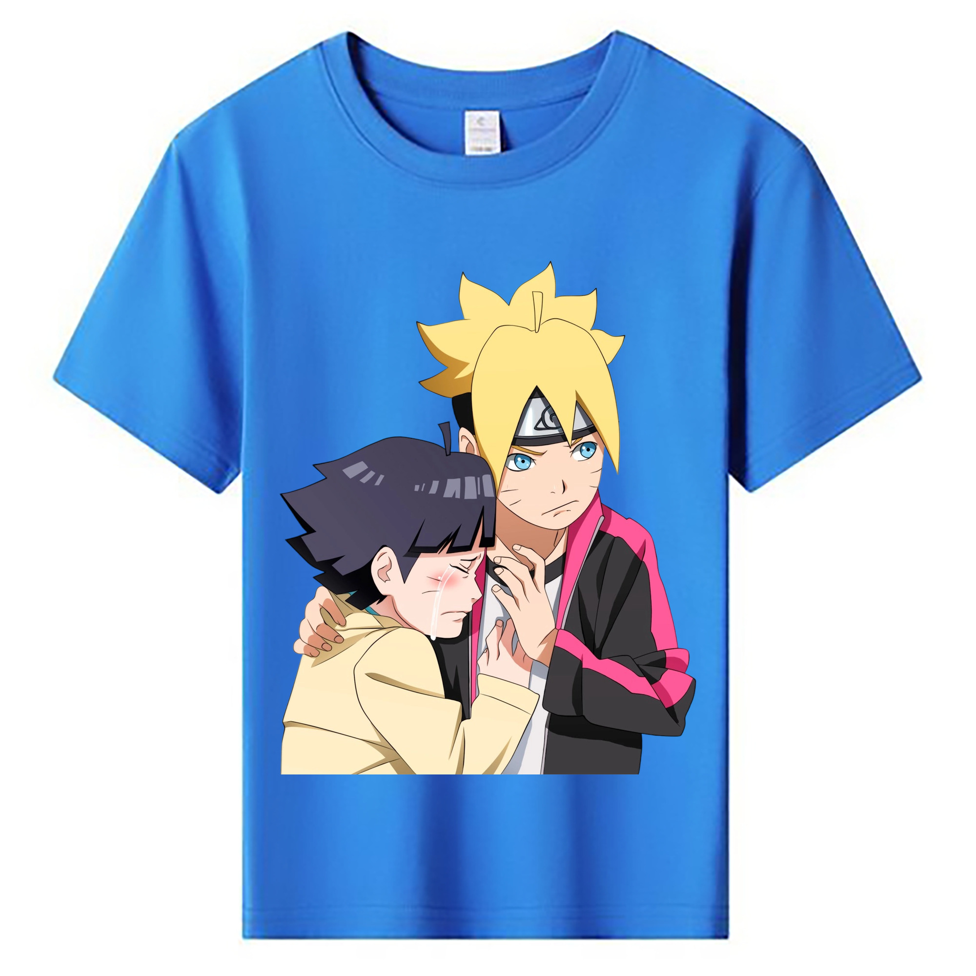 （画像用） NARUTO -ナルト- うずまき ボルト Uzumaki Boruto 綿100％キッズTシャツ（フロントプリント）